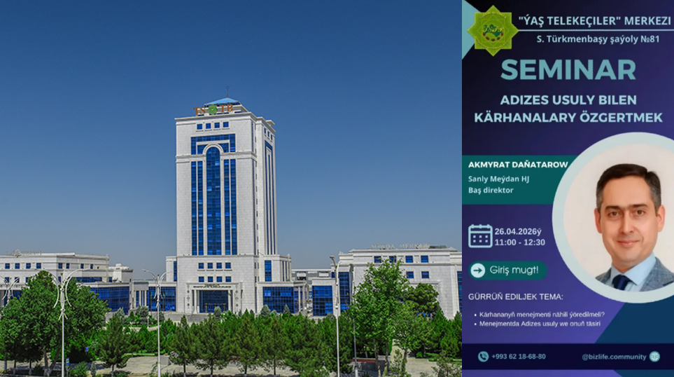 “Ýaş telekeçiler” merkeziniň telekeçilik işi boýunça nobatdaky sapagy geçirilýär.