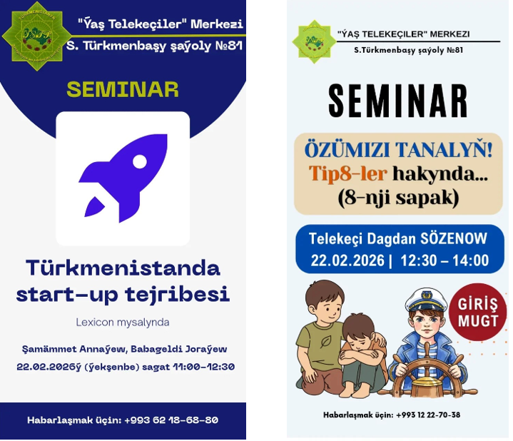 “Ýaş telekeçiler” merkeziniň telekeçilik işi boýunça nobatdaky sapagy geçirilýär.