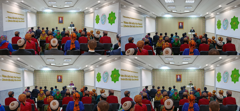 «GAHRYMAN ARKADAGLY, ARKADAGLY GAHRYMAN SERDARLY ÝURTDA - HALK BÄHBITLI BEÝIK IŞLER ROWAÇLANÝAR» atly maslahaty geçirildi.