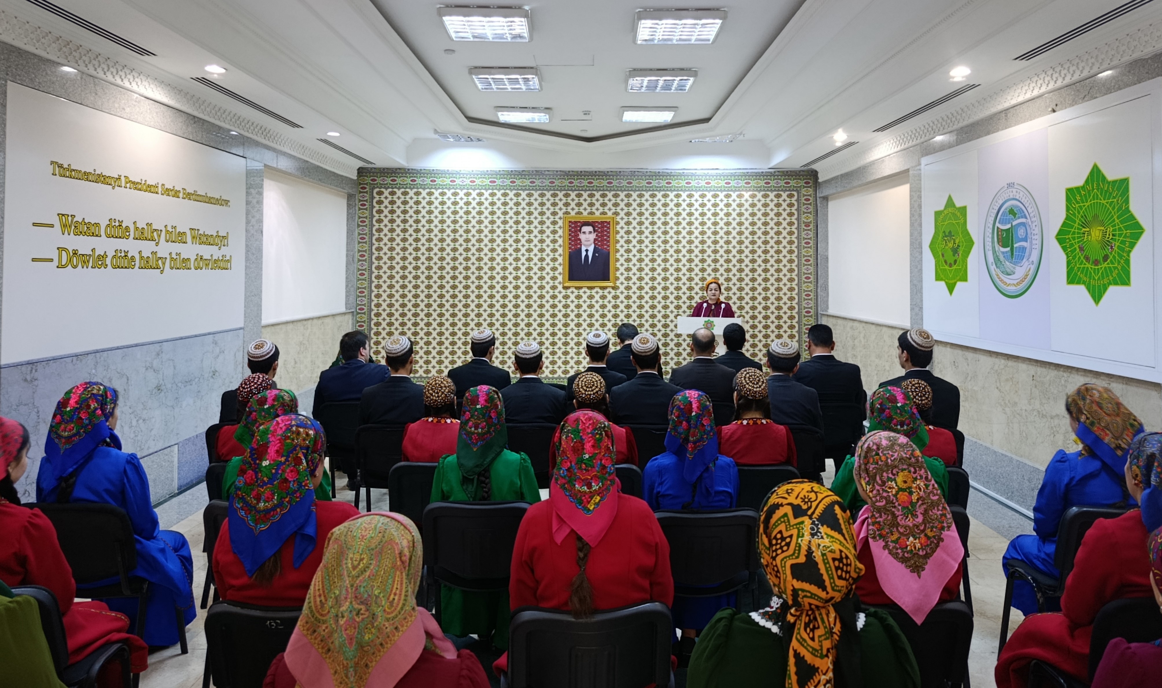 “ÝUNISEF-IŇ GURAMASY BILEN HYZMATDAŞLYGY ÝOLA GOÝULÝAR RÖWŞEN GELJEGE SARY” ATLY WAGYZ-NESIHAT DUŞUŞYGY GEÇIRILDI.